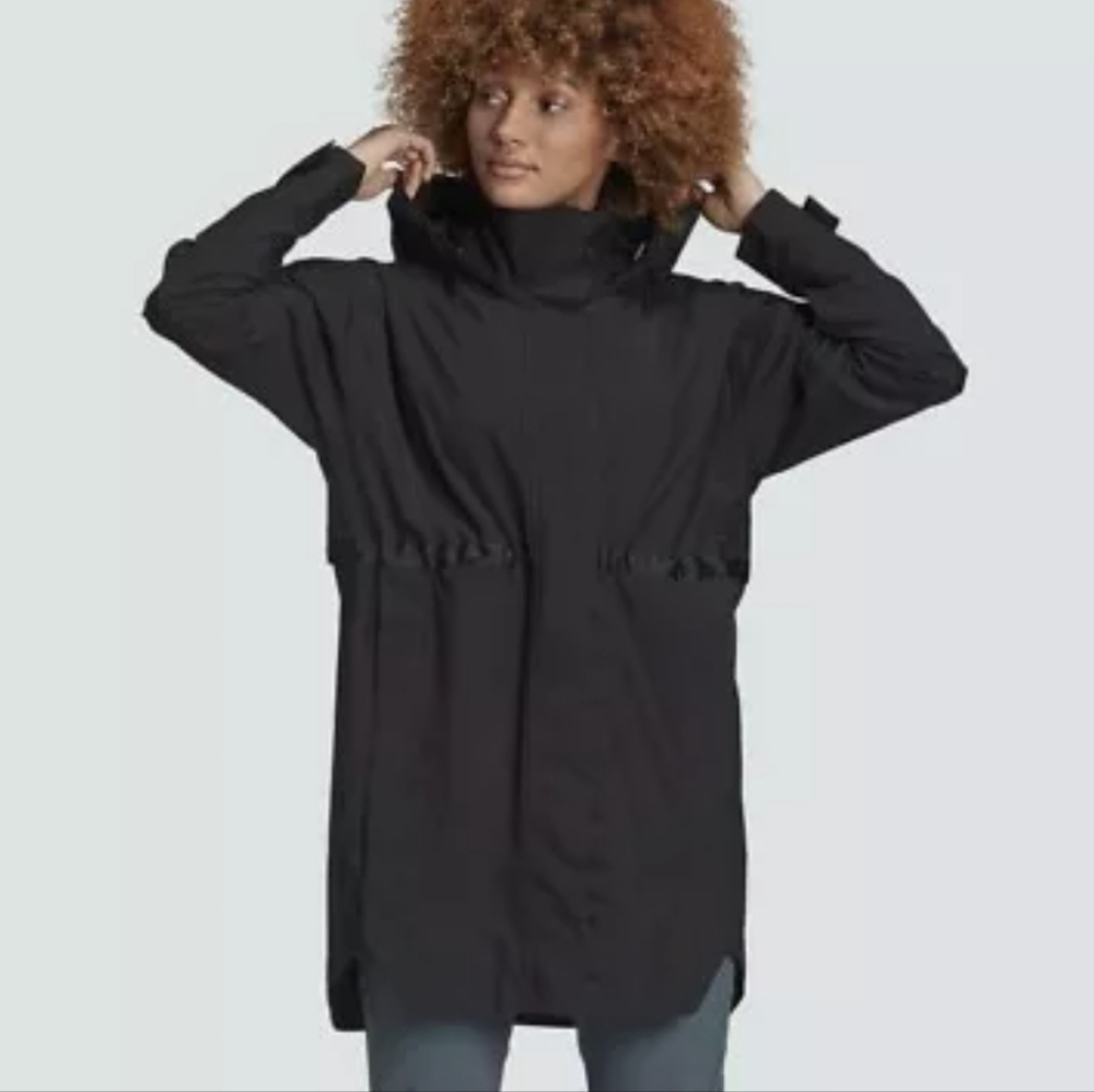 Women's Adidas Traveer Rain. RDY Black Waterproof Parka Size XL